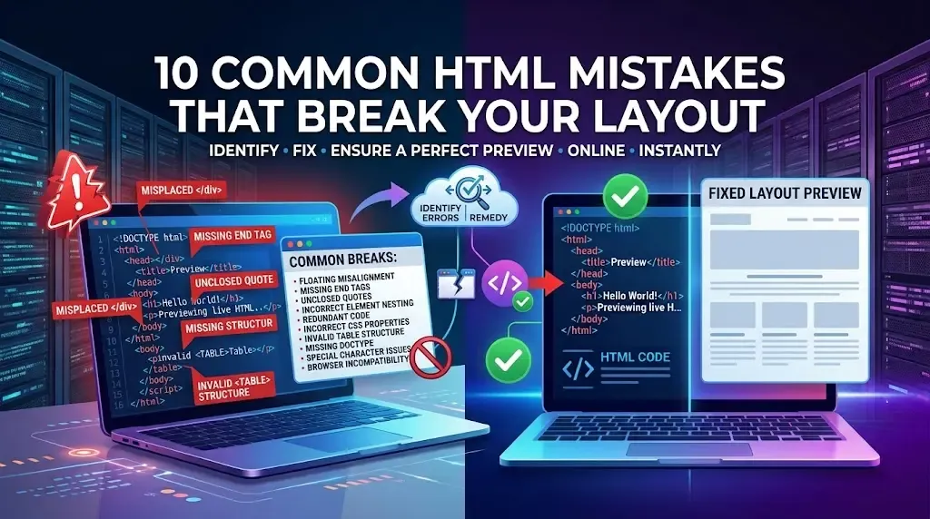 10 Common HTML Mistakes That Break Your Layout