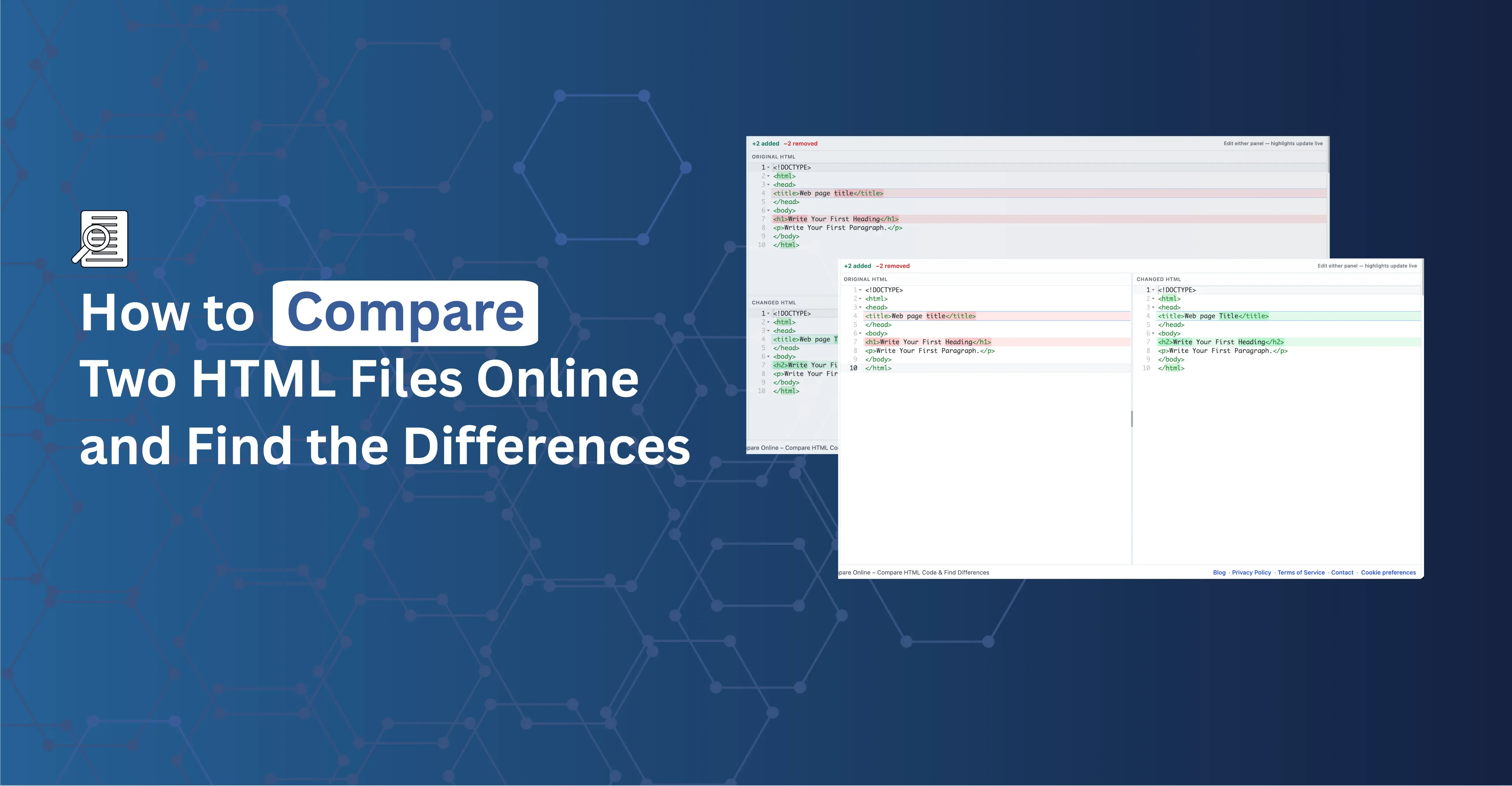 How to Compare Two HTML Files Online and Find the Differences